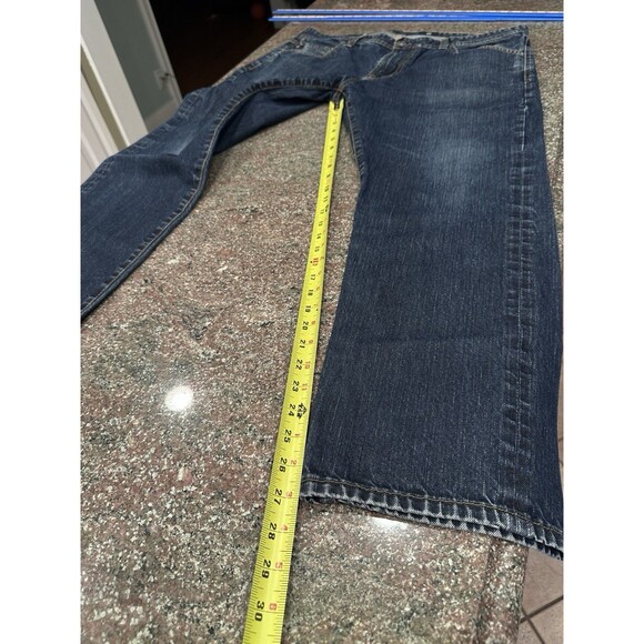 AG Adriano Goldschmied The Matchbox Slim Straight Blue Denim Jeans Pants 38 - Picture 10 of 12
